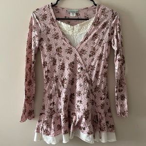 Girls floral blouse